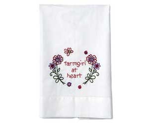 MaryJanes Home® "Farmgirl at Heart" Guest Towel 